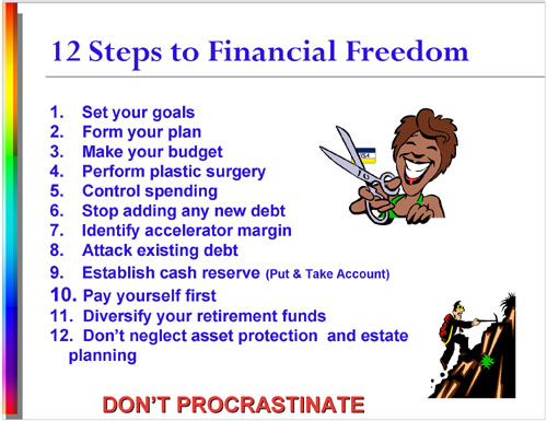 12 Steps to Financial Freedom